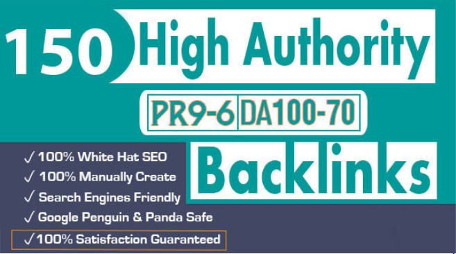 I will manually create 150 pr9 da 90 high authority dofollow profile backlinks
