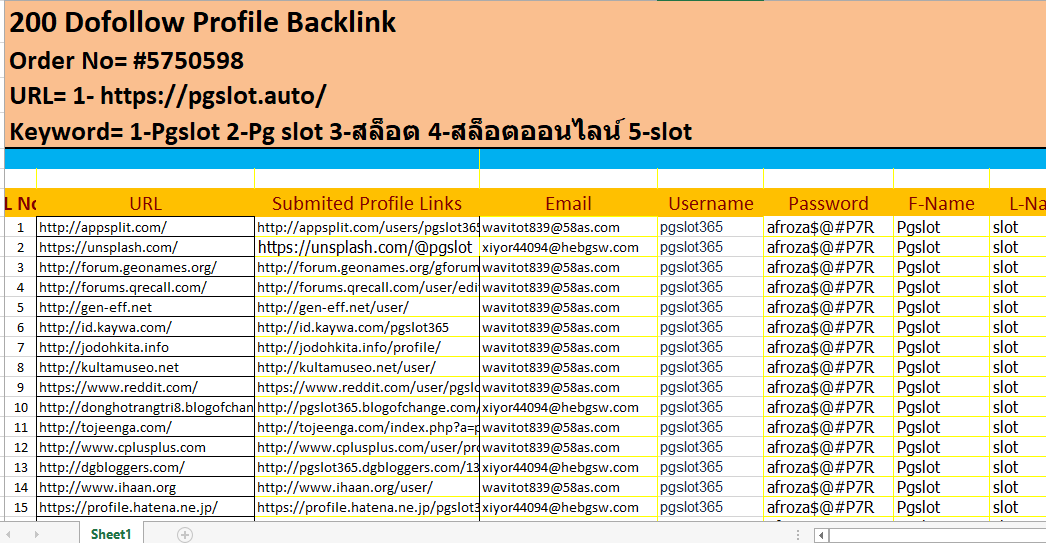 manually create 200+ DA90 and PR9 high quality dofollow profile baklinks 