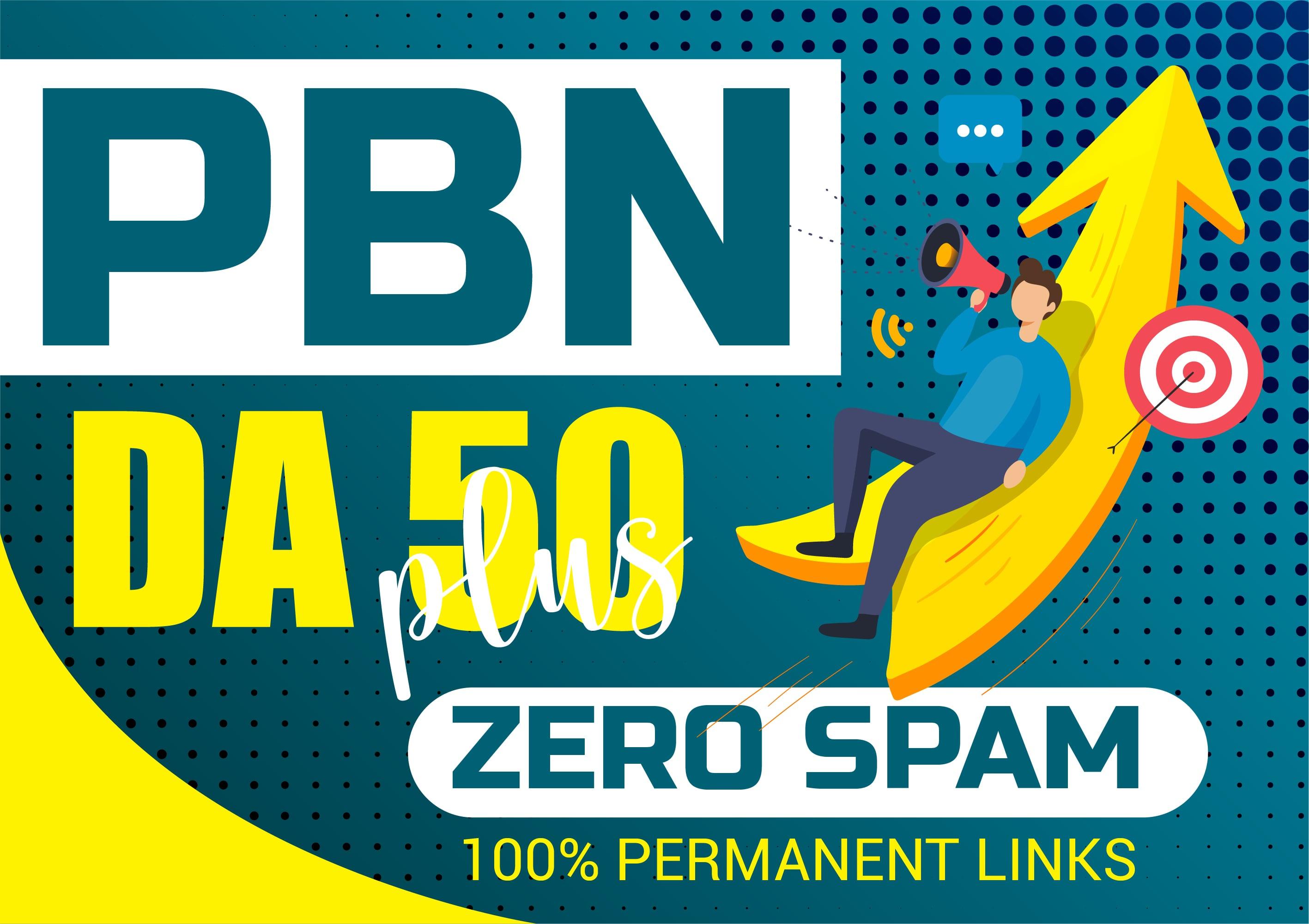 10 DA 50 + High Quality Dofollow PBN Backlinks