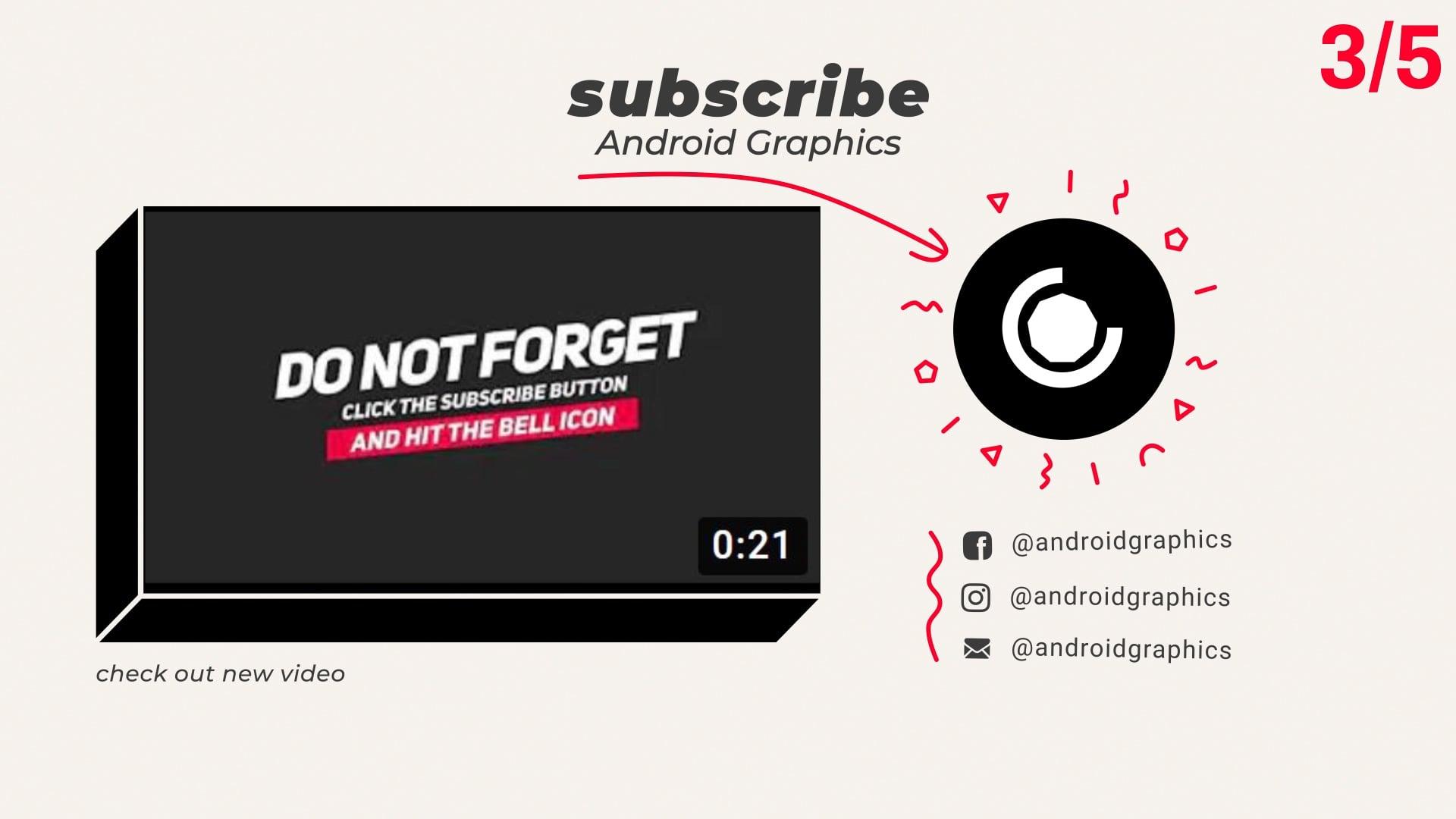 I Will Do Youtube Outro End Screen Animation