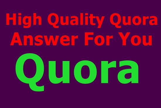 Offer 40 Quora answer for guaranteed targeted traffic