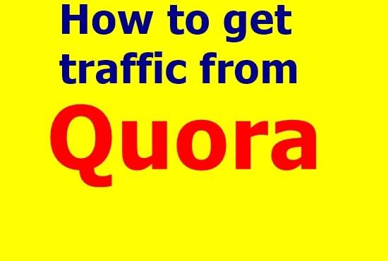 Guaranteed Traffic by 20 High-Quality Quora Answers