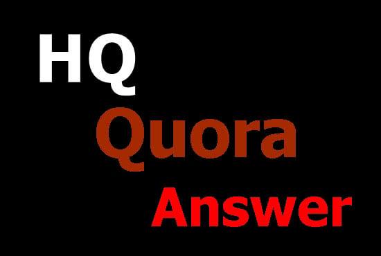 Offer 40 Quora answer for guaranteed targeted traffic