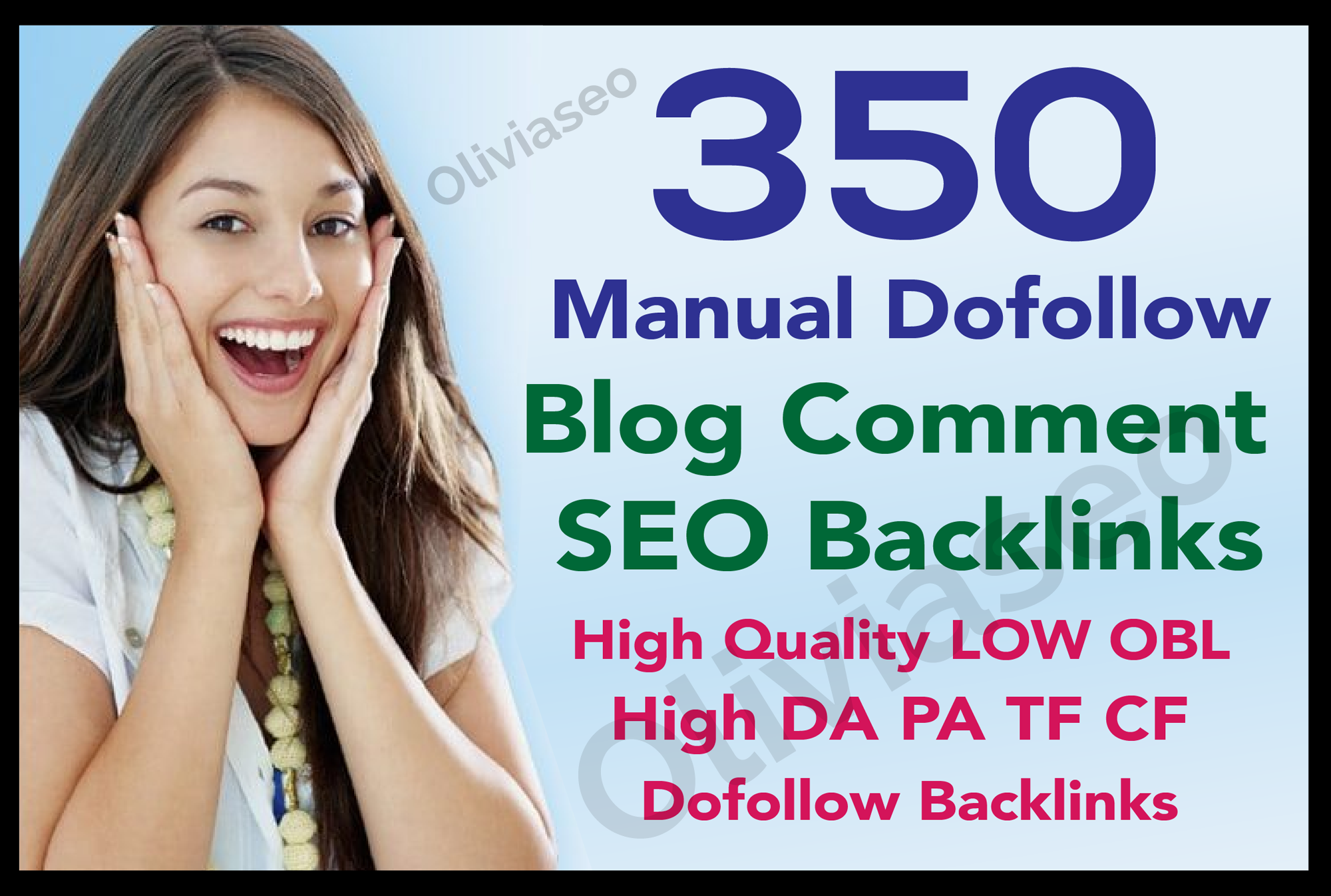 I Will Create 350 Blog Comments manual domain Dofollow Backlinks High Authority