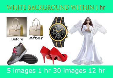 I will do remove white background of your 30 images