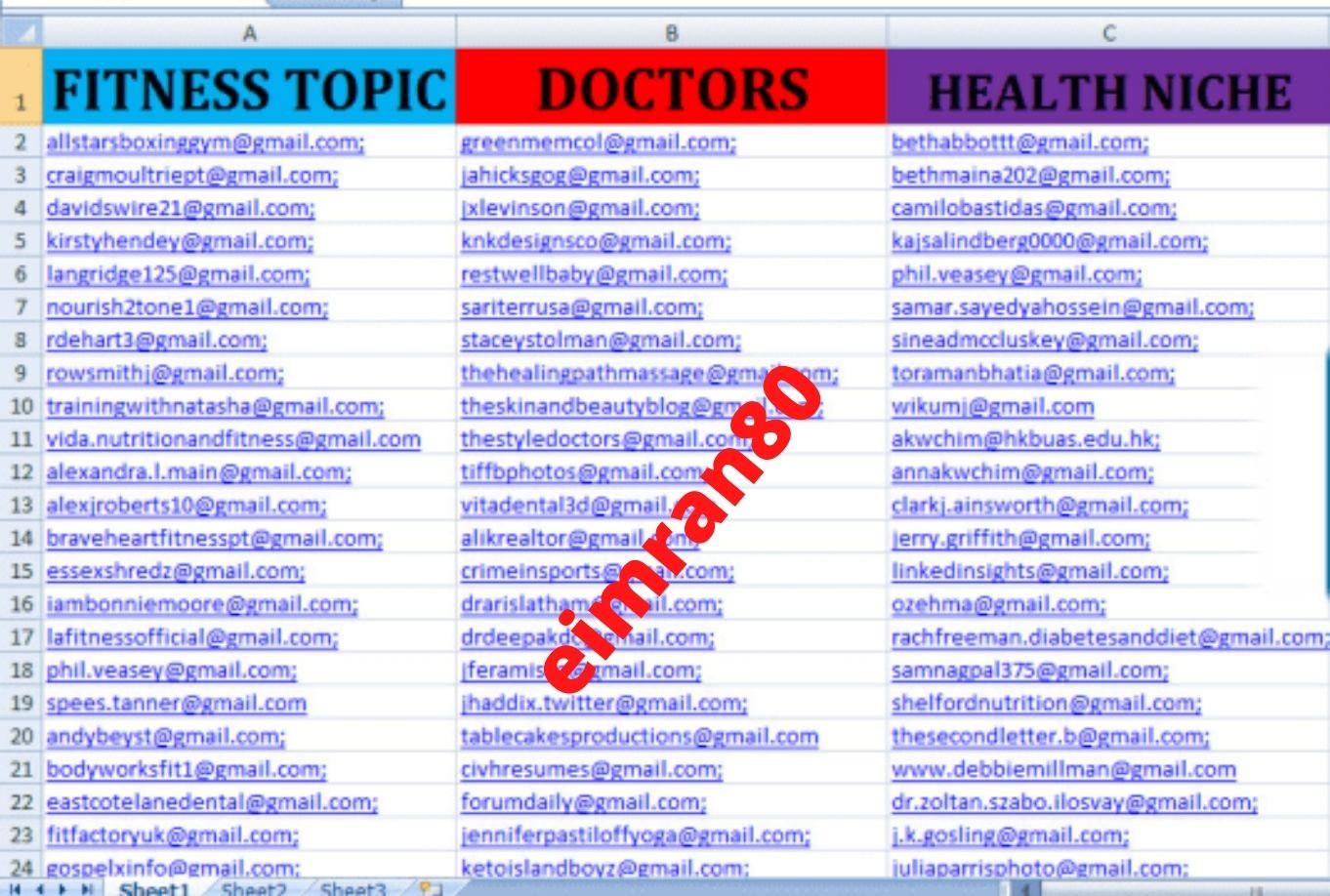 I will provide 5000 niche targeted email list clean and verified