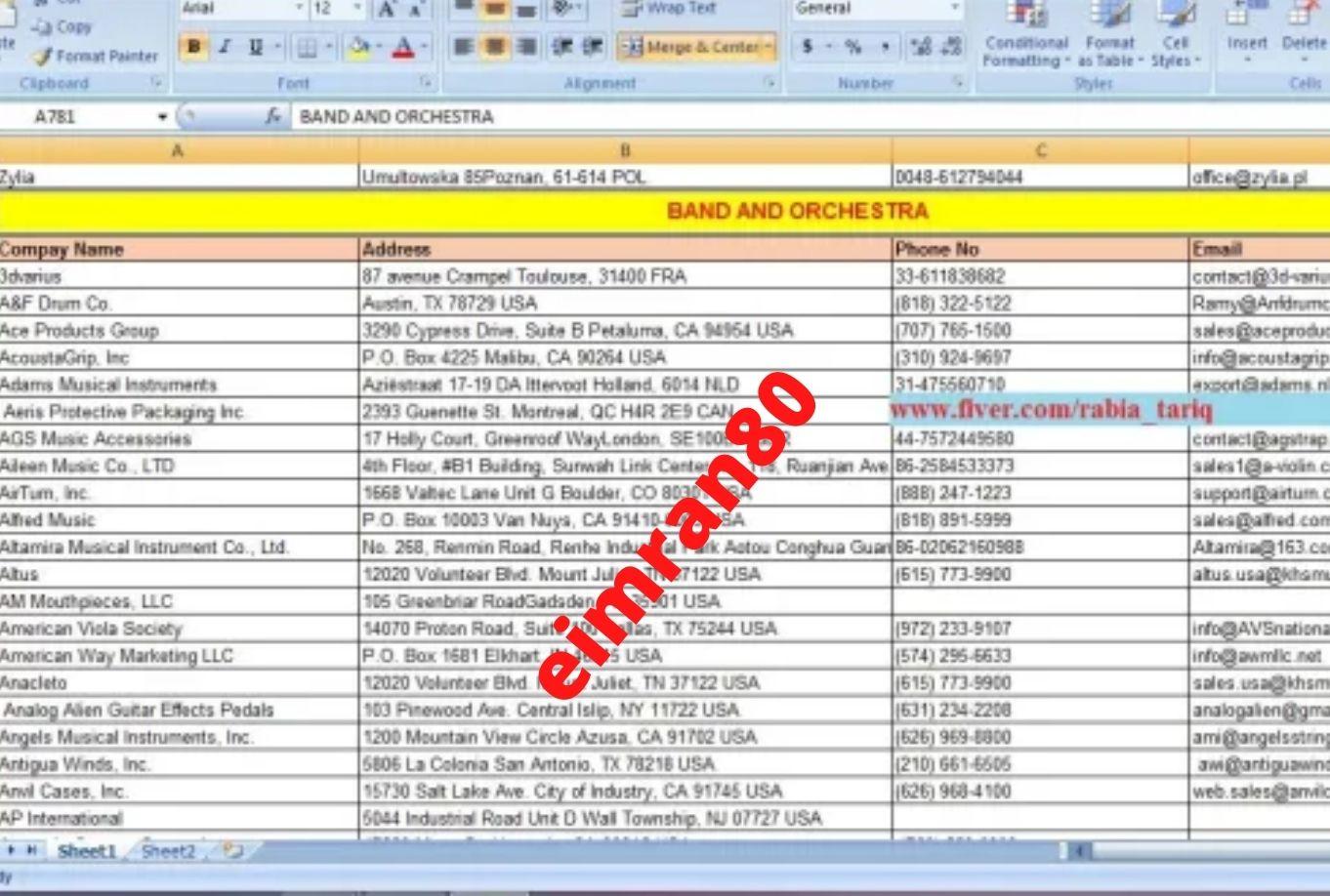 I will provide 5000 niche targeted email list clean and verified