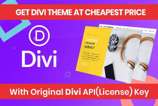 Divi Theme and Divi Builder with License and Unlimited Usage | Updatable
