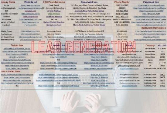  Do any kind of lead generation, valid email from LinkedIn