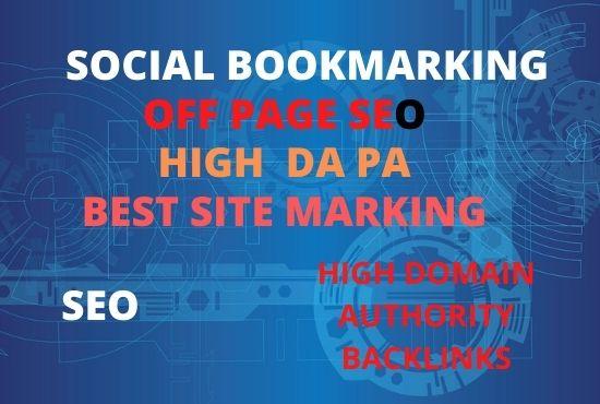 I will do 200 plus social bookmarking submission with high quality backlinks ,Off page SEO