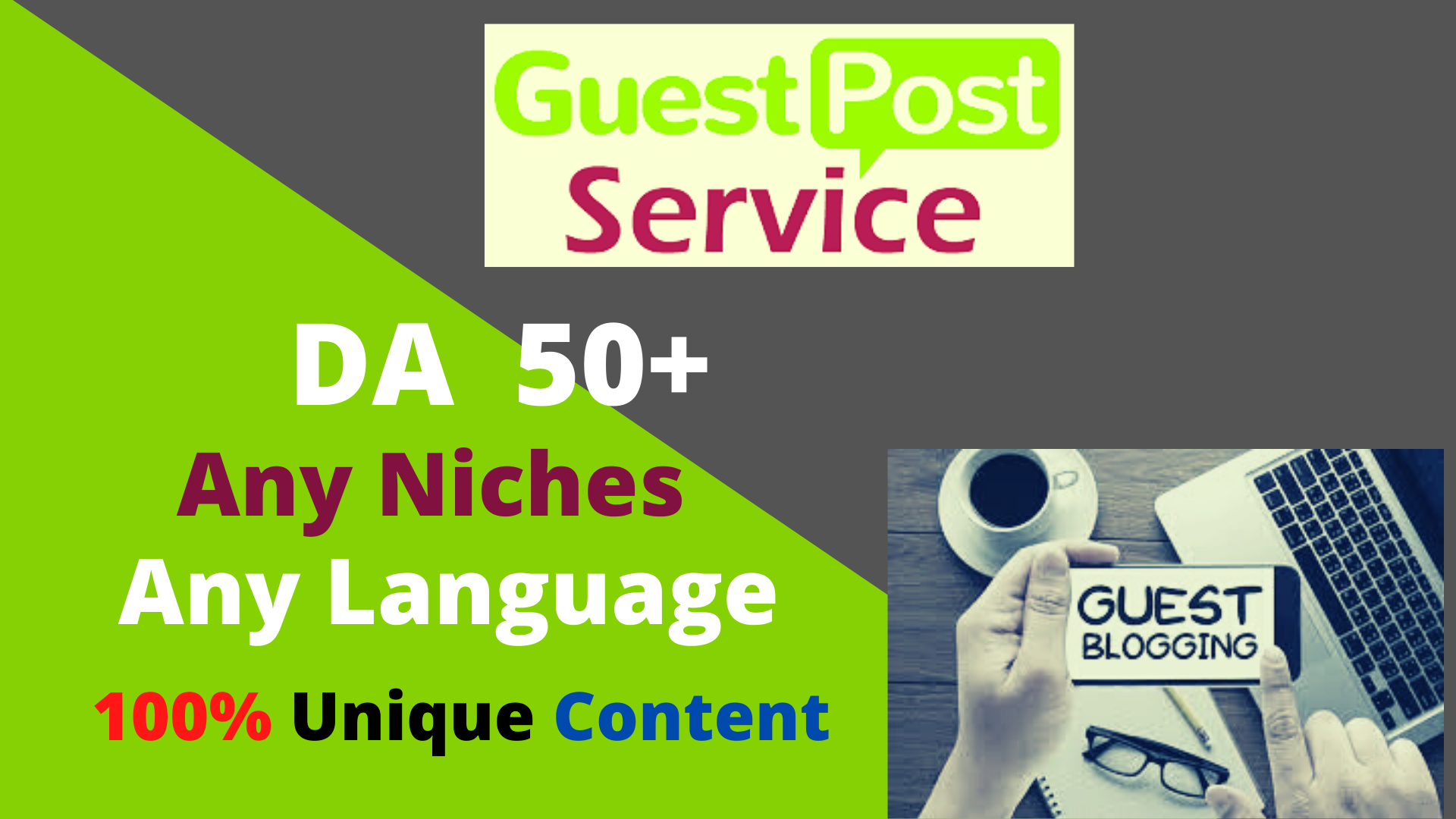 Write and Publish High Authority 10 Guest Post DA 50+ Unique Content Natural Contextual Backlinks