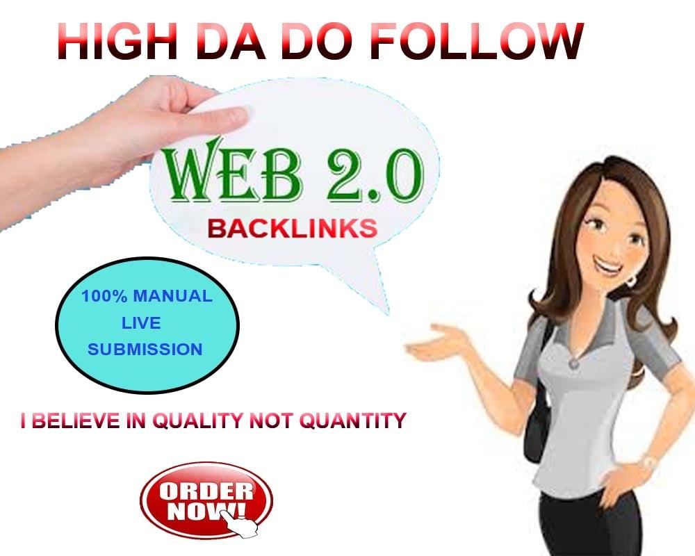 Create 30 High Quality Web 2.0 Backlinks for your website