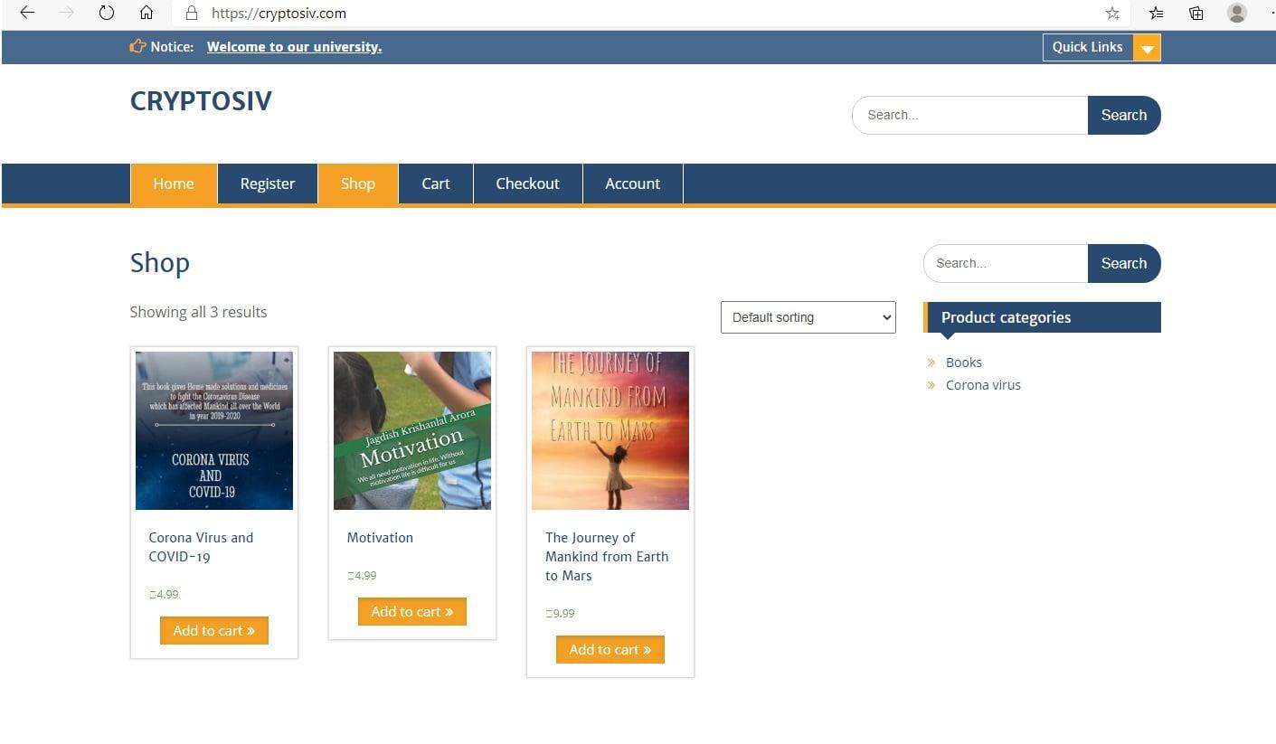 Website installation with Wordpress