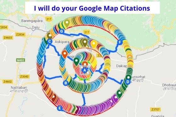 I will do 200 Google Map citations 