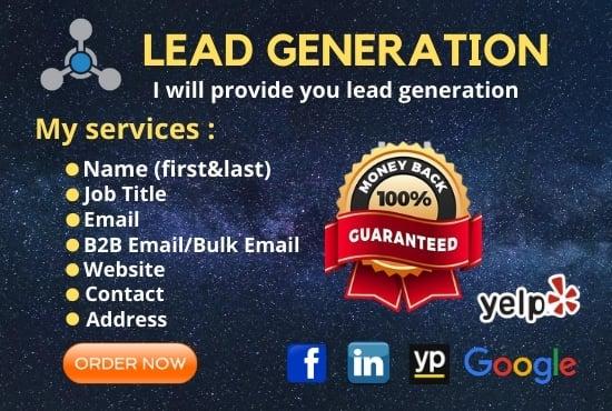 I will provide you Lead Generation