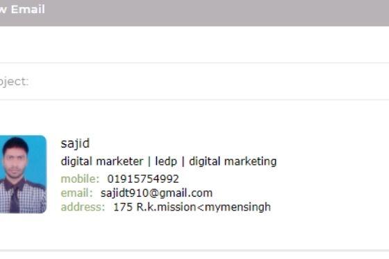 I'll create email clickable HTML signature