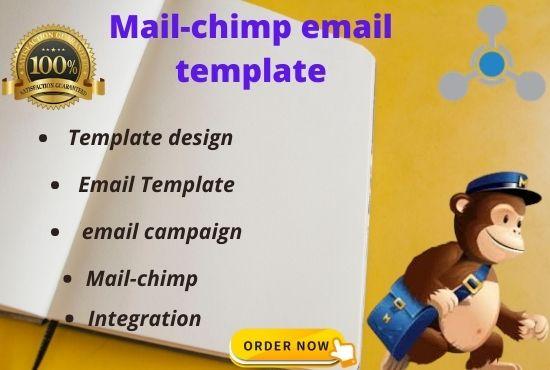 I will design mail-chimp email template 