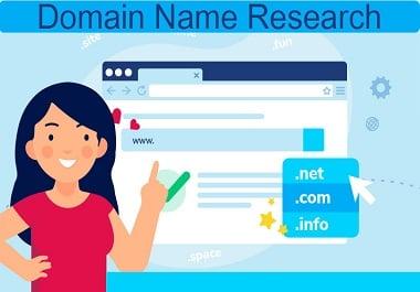 I will research attractive domain name for your business.