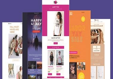 I Will Create a Attractive Html Email Template or Newsletter