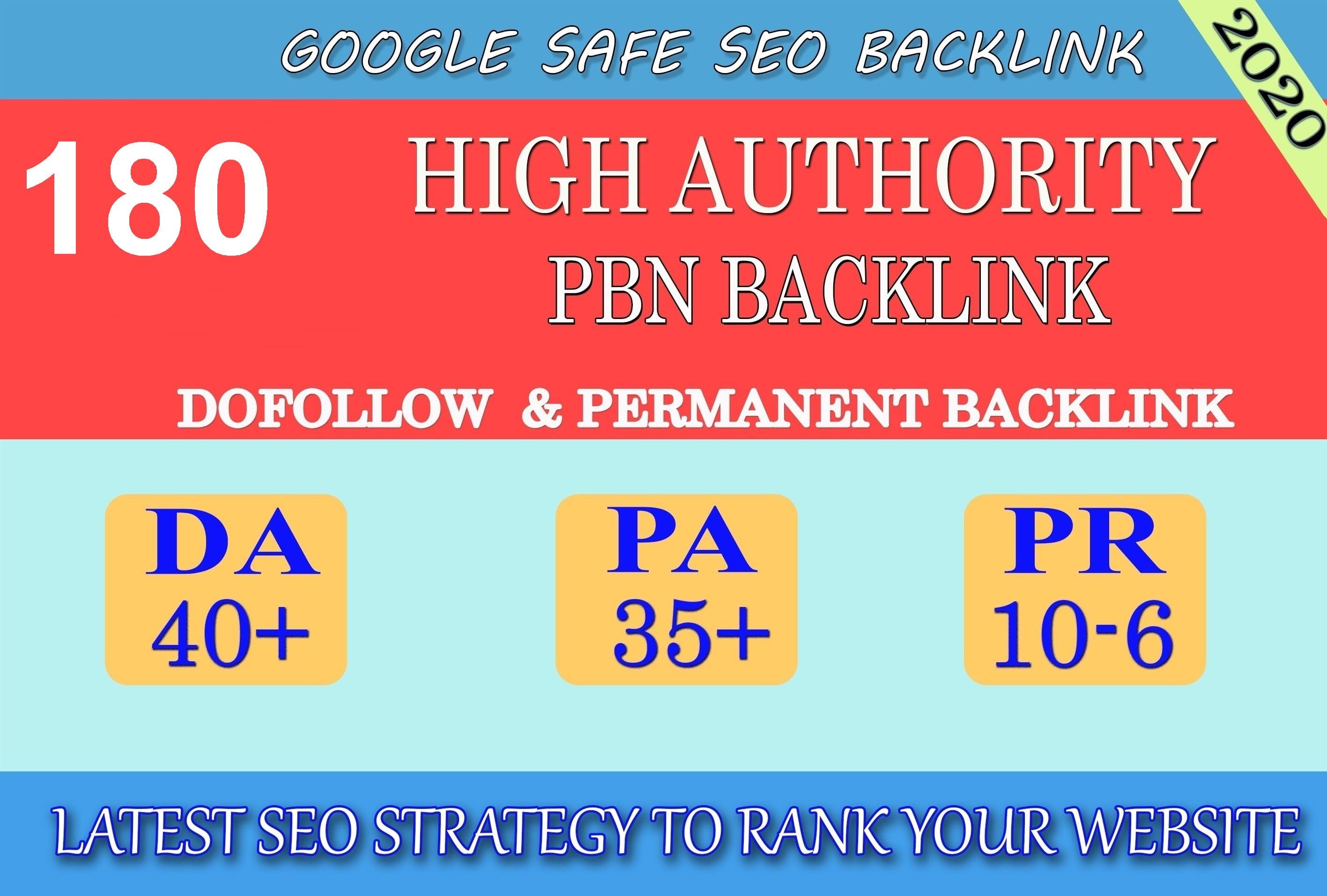 I will provide DA40+ PA30+ PR6+ 180 Web2.0 High Quality Backlink and 100% Dofollow and Permanent 