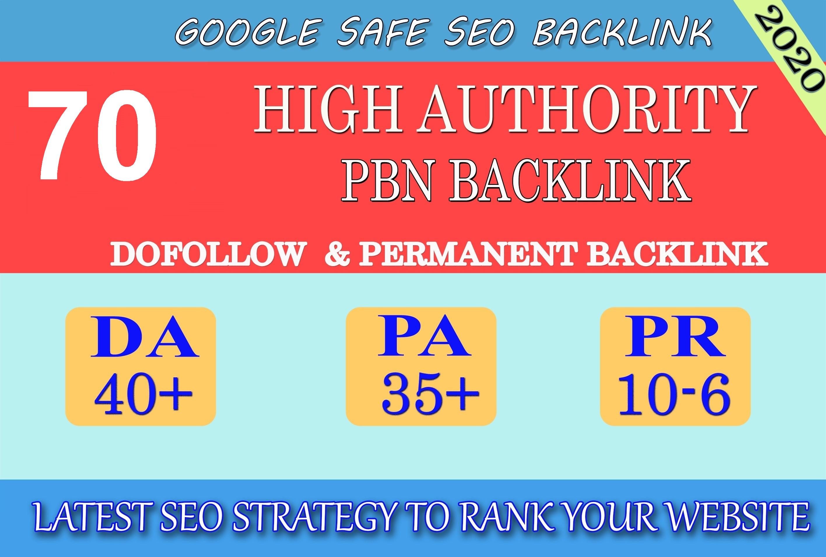 I will provide DA40+ PA30+ PR6+ 70 Web2.0 High Quality Backlink and 100% Dofollow and Permanen