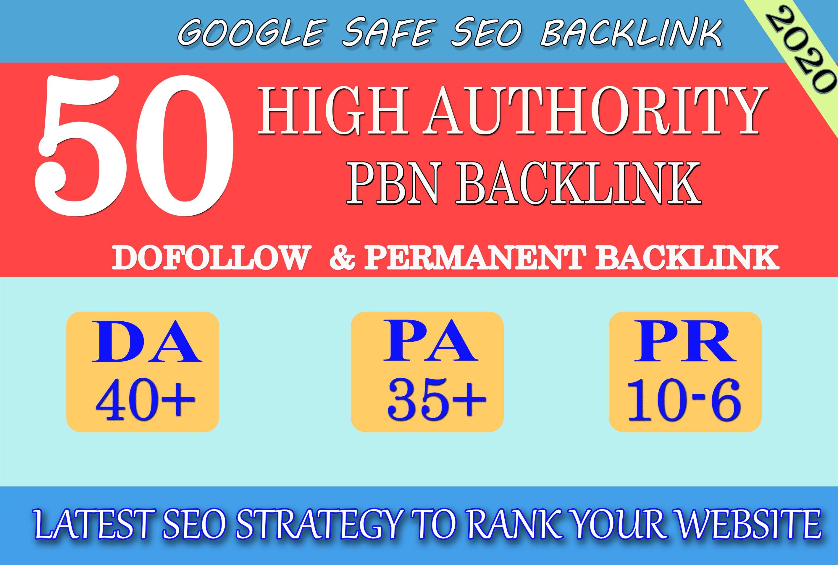 I will provide DA40+ PA30+ PR6+ 50 Web2.0 High Quality Backlink and 100% Dofollow and Permanent 