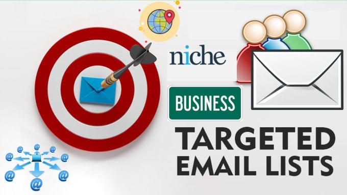 I will collect 1000 niche targeted email list, active email list