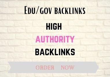 Build Exclusively 20 Edu/GOV high quality backlinks to rank your website