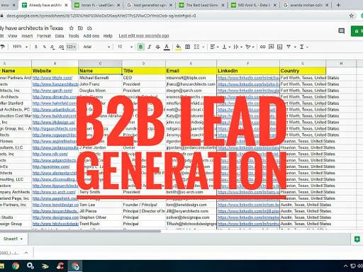 You will get b2b lead generation for your targeted business & web research