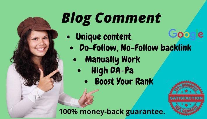 I will create blog comments or backlinks on related website 