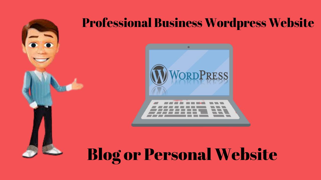 I will create professional business wordpress website or blog design