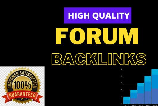I will make 150 plus unique quality forum SEO backlinks