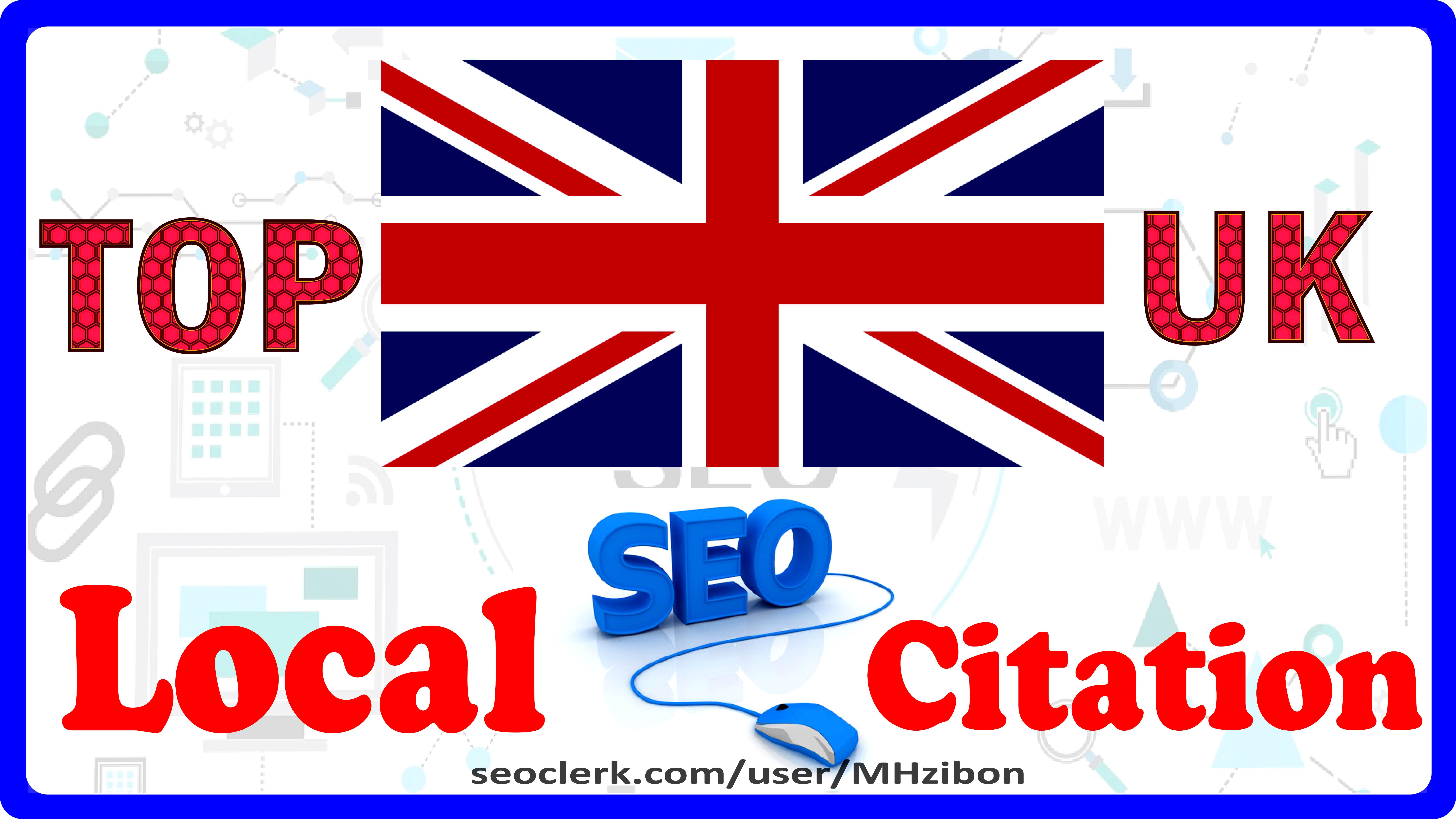I Will Create Live Top 35 UK Local Citation Or Local SEO, Map Listing