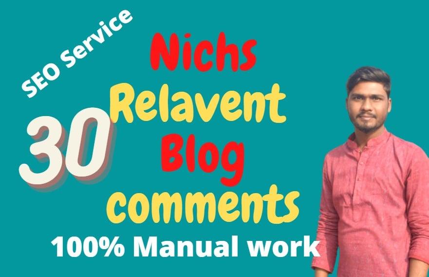 I will create Blog comment according to relevant niches