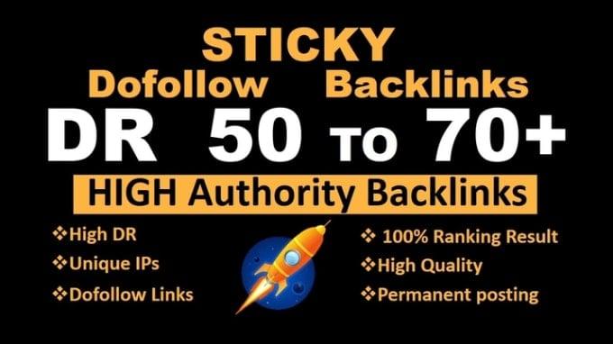 I will make 70 DR 50 to 70plus high quality white hat pbn seo backlink service
