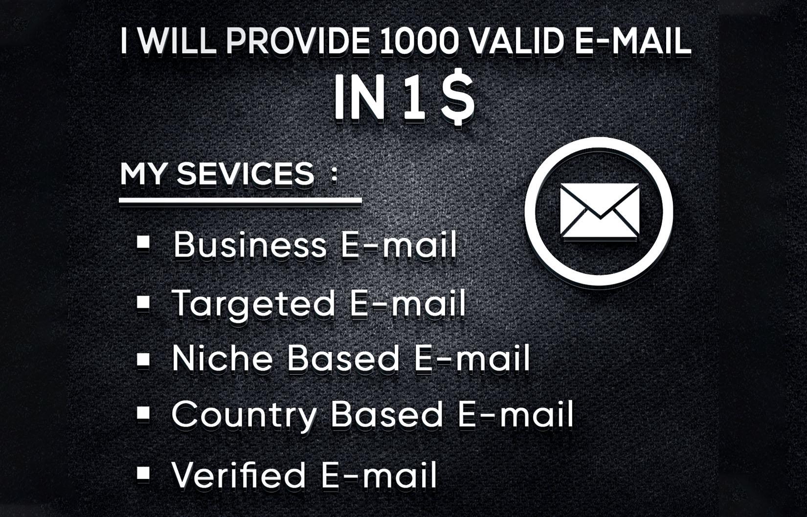 extract 1000 verified emails for Your Email Marketing
