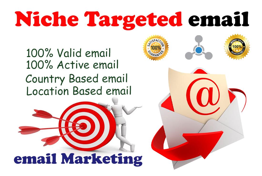 I will collect 5k any Niche Targeted Verified email list for marketing
