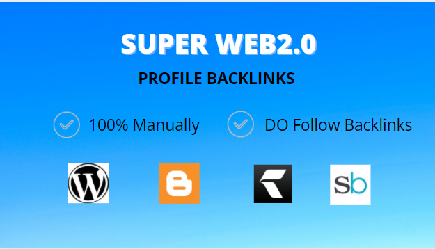 I will make manually 30 google high authority web 20 backlinks