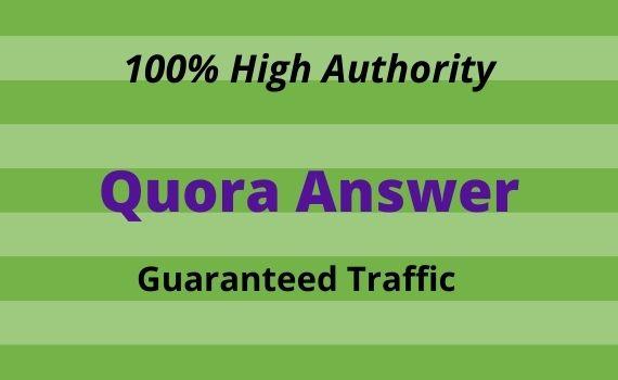 Provide you 20 High Quality Quora Answer.