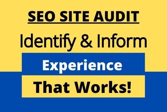 I will do manual SEO Audit to findout your website Error