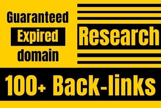 Provide expired domain research that will rank