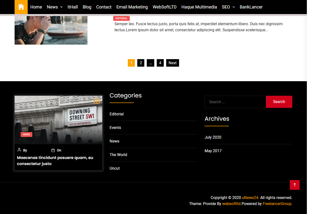 Online News Portal - WP Website - Android Mobile app - With Free Web hosting