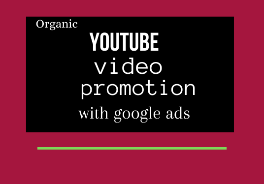 I will do youtube video promotion with google ads