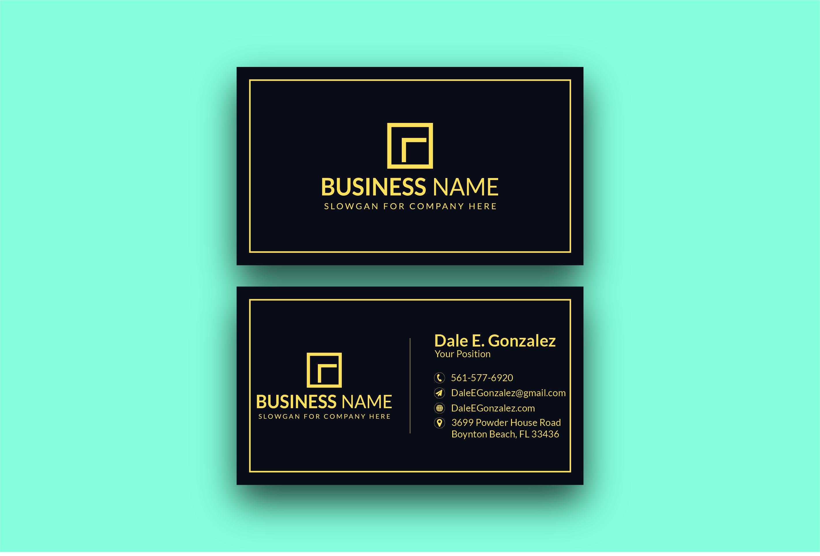 I will design outstanding luxury business card for you.
