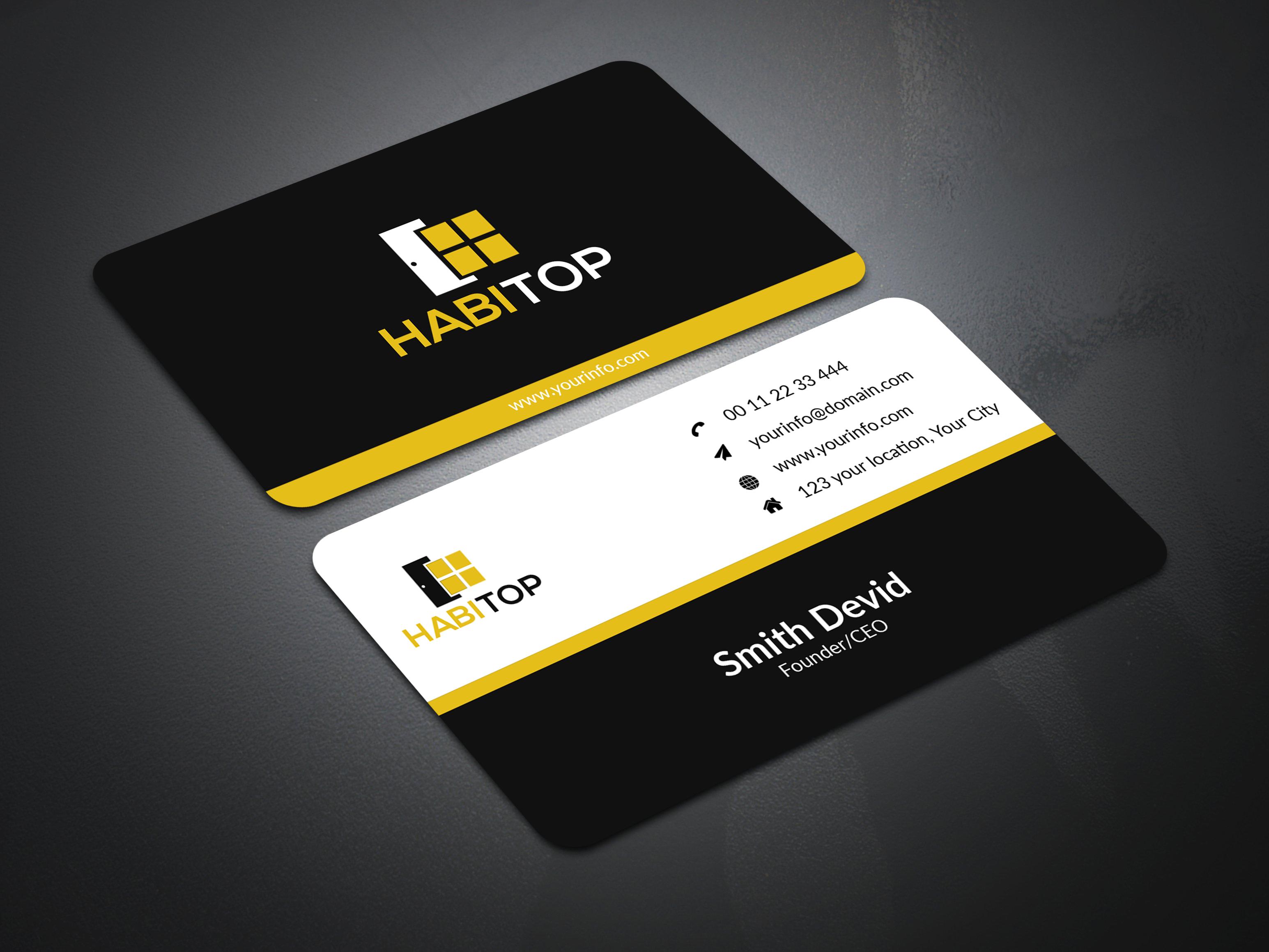 I will do Minimalist Modern Business Card 