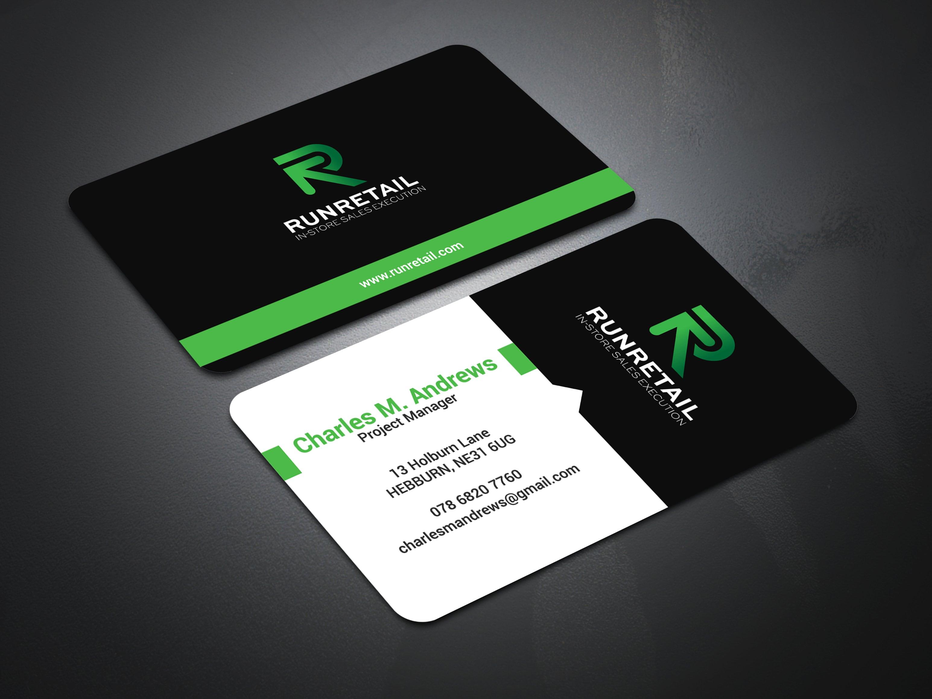 I will do minimalist and modern business card design