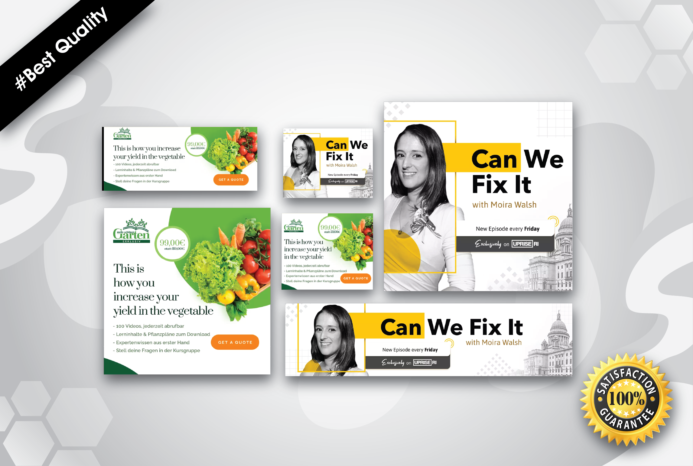 I will design all types of static and animation banners for your business