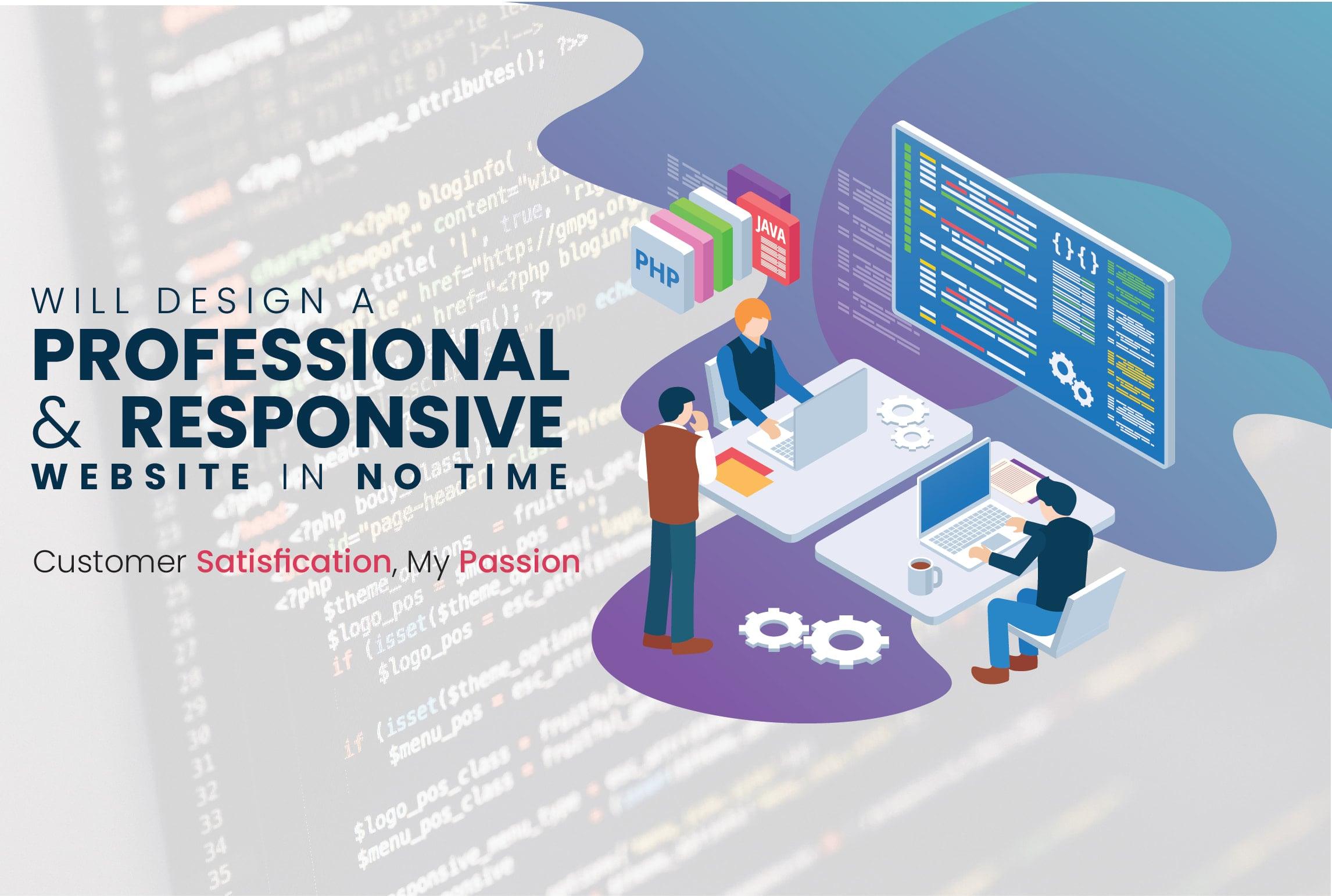 I will design a responsive website in all cms platforms for you