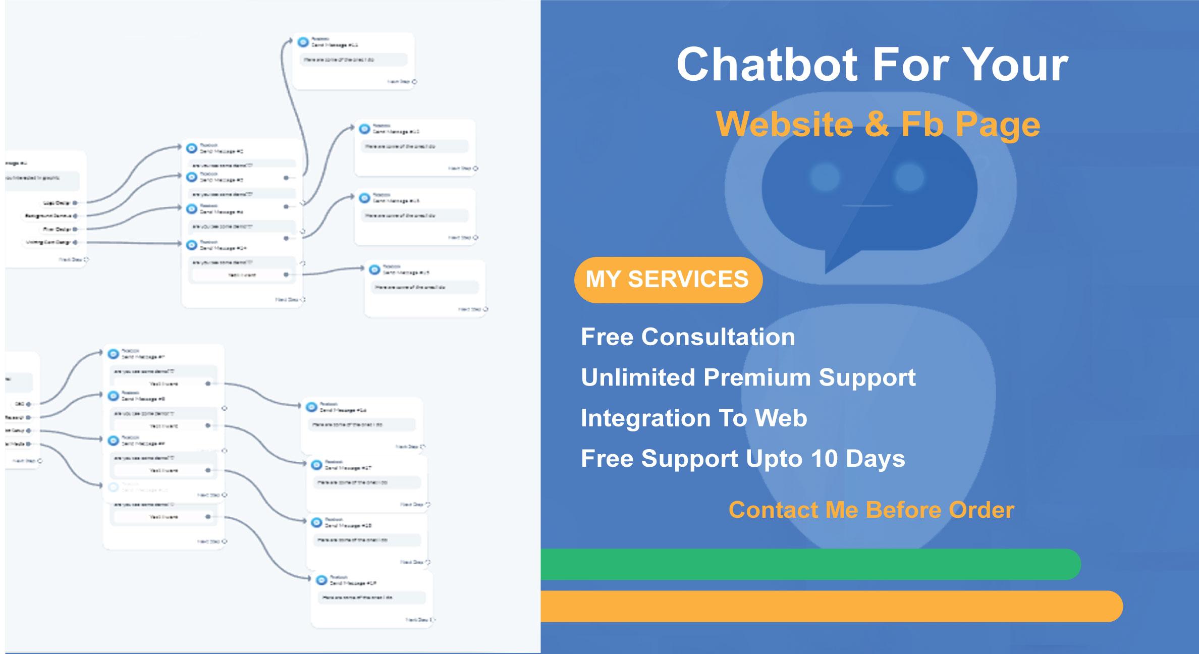 I will create a messenger Chatbot for you