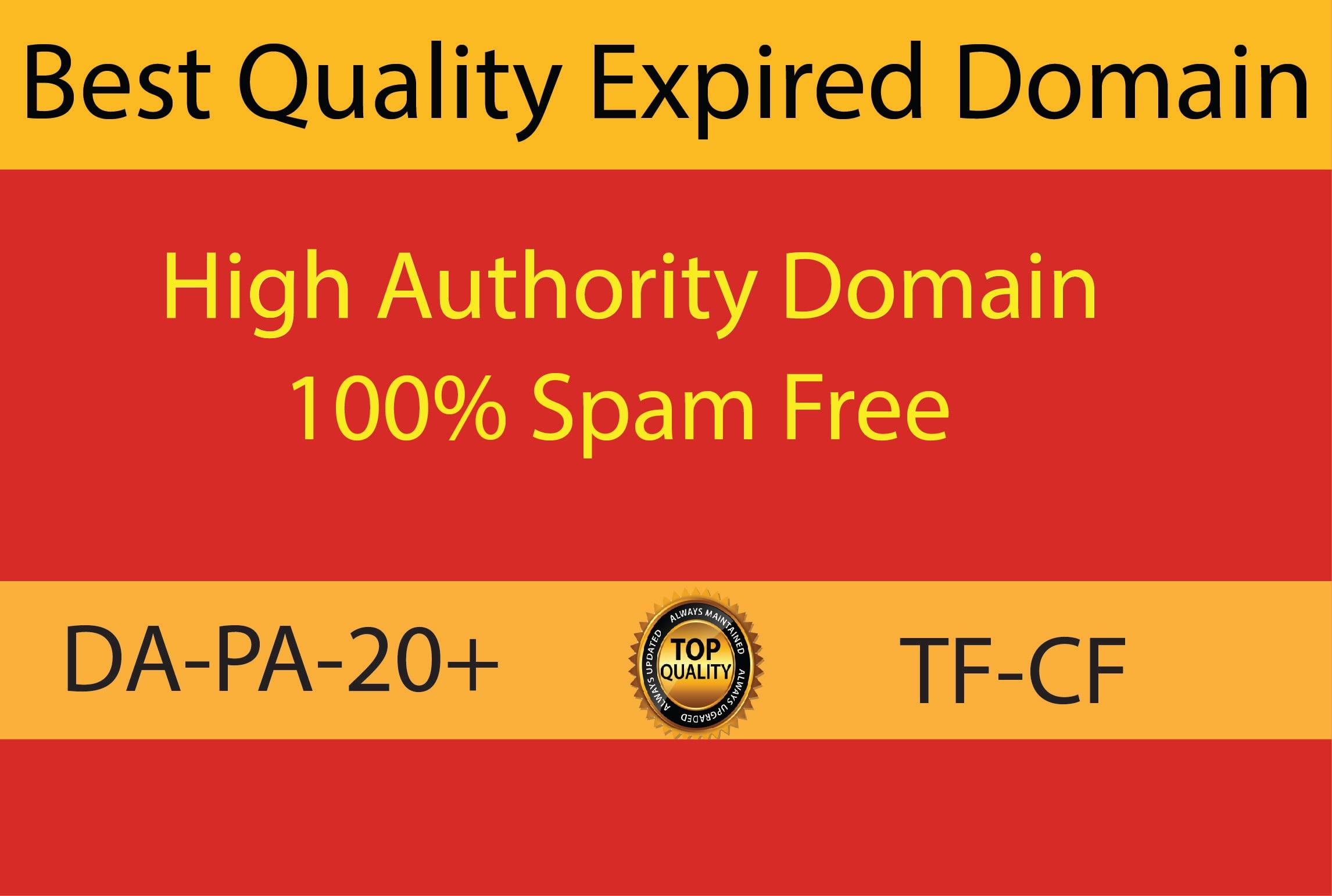 I will Provide niche relevant 1 High Authority Expired Domain for you